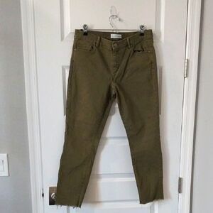 Loft Olive Green Women's Crop Jeans Like New